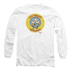 Breaking Bad Unisex Adult Los Pollos Hermanos Long-Sleeved T-Shirt / White